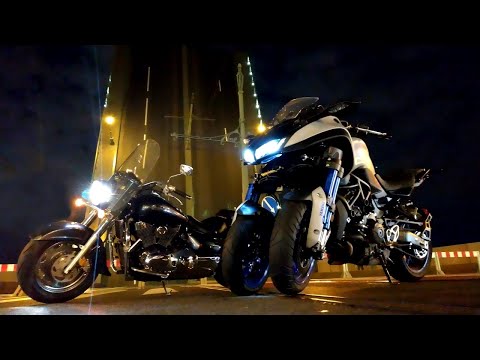 Видео: Мото Вояж в Санкт-Петербург #3.1 Ночной Питер