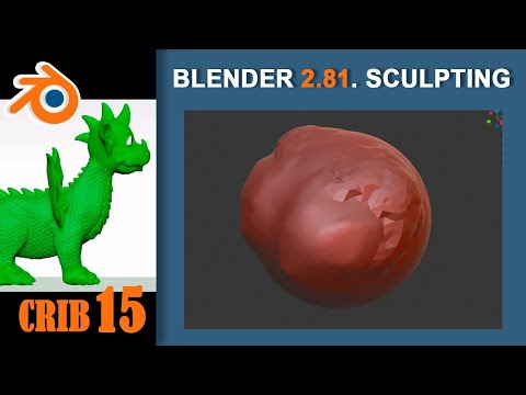 Видео: 15. Blender Sculpting. Dyntopo. Регулировка сглаживания