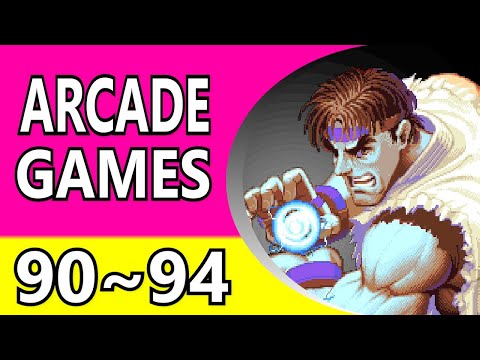 Видео: 【1990 ~ 1994】 Топ 100 лучших игр для Arcade - алфавитный порядок