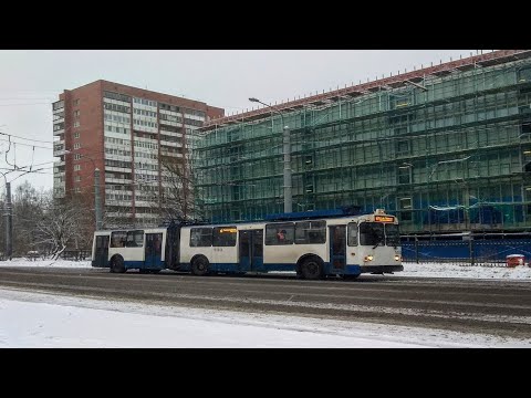 Видео: Троллейбус №6 ЗиУ-683 БМ-1 б.5103 по сокращённой трассе (11.12.2018)