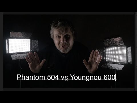 Видео: PHANTOM PT504 против Yongnuo 600  Отличия и особенности работы  с видеосветом