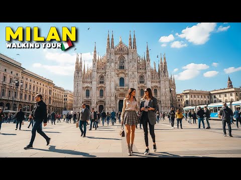 Видео: Почувствуйте элегантность Милана 4К Прогулка по итальянской Столице Моды