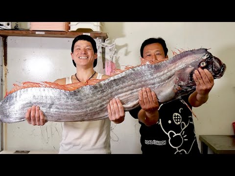 Видео: Я попробовал giant oarfish!