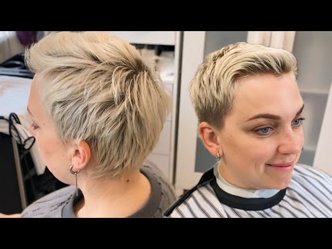 Видео: Как подстричь короткую женскую стрижку | Пикси | How to Cut a Short Women's Hairstyle Pixie