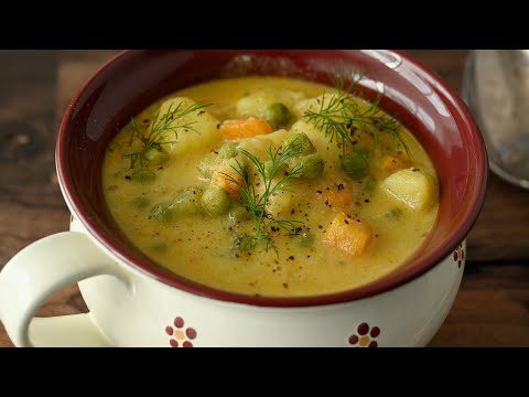 Видео: Невероятно: так моя бабушка готовит картошку! Вкусный картофельный суп! [Веган]