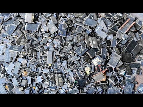 Видео: Золото с импортных микросхем 