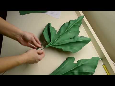 Видео: Мк листья для георгина (часть 2)