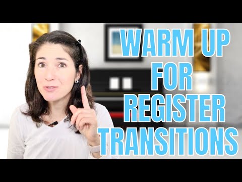 Видео: РАЗМИНКА С АКЦЕНТОМ НА ПЕРЕХОДАХ МЕЖДУ РЕГИСТРАМИ