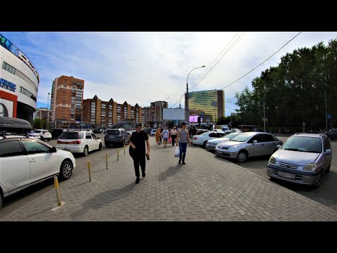 Видео: Новосибирск 4К - Прогулка по проспекту Дзержинского