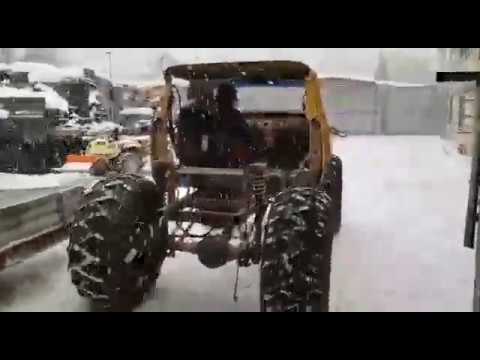 Видео: Самодельный вездеход на шинах низкого давления