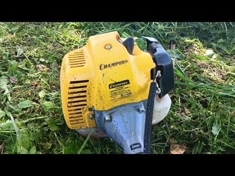 Видео: Бензокоса champion Т433-S2 отзыв за год эксплуатации!!!