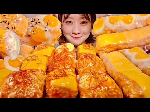 Видео: ASMR Корейская острая лапша острые грибы эноки【русские субтитры】【Mukbang/ Eating Sounds】