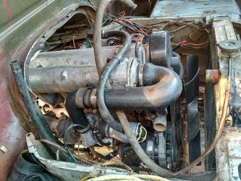 Видео: Дизель Андория установка в Уаз Буханка! Часть 1...