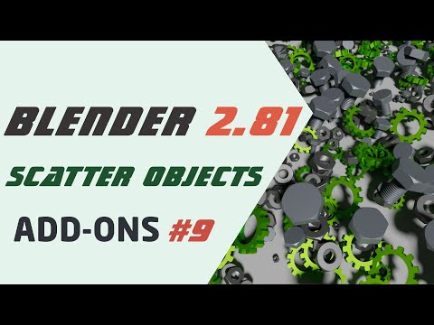 Видео: Blender 2.81 Аддон Scatter Objects