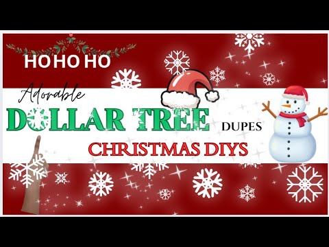 Видео: Рождественские поделки из долларовых ёлок | С РОСКОШНЫМ ОБРАЗОМ - DUPES🌲