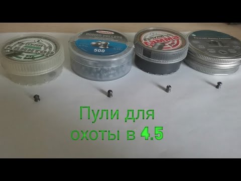 Видео: какие пули в 4.5 можно использовать для охоты с пневматикой?