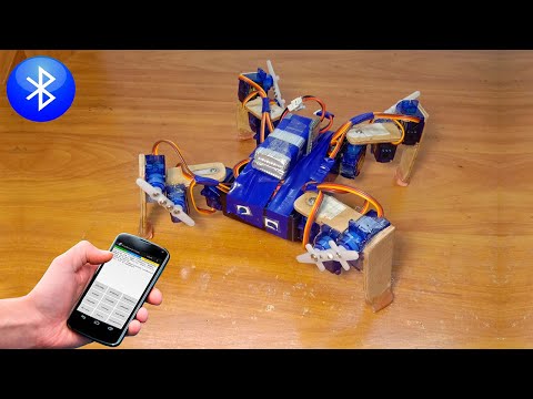 Видео: 🕷РОБОТ ПАУК НА АРДУИНО с управлением по Bluetooth.