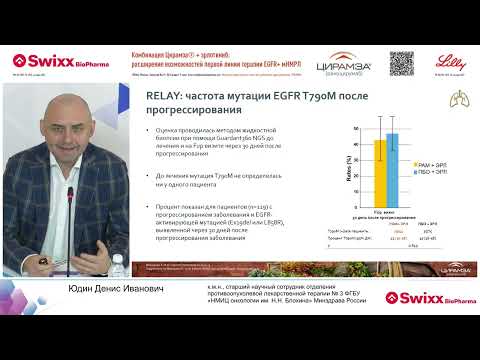 Видео: Комбинация Цирамза™ + эрлотиниб: расширение возможностей первой линии терапии EGFR+ мНМРЛ.Юдин Д. И.