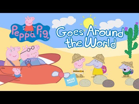 Видео: Peppa Pig Goes Around the World: приложение для занятий для детей