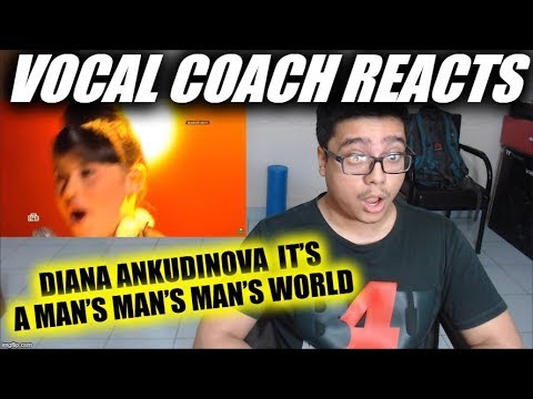 Видео: Vocal Coach REACTS to Diana Ankudinova Диана Анкудинова It’s a Man’s Man’s Man’s World