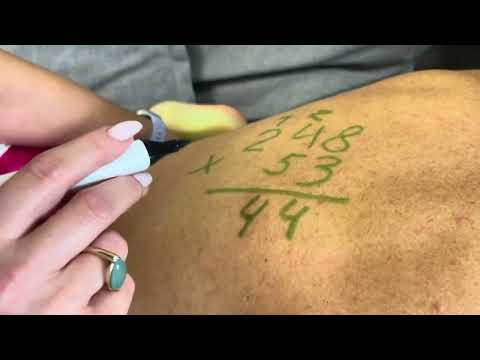 Видео: АСМР Массаж с рисованием по спинке 😊😊😊❤️❤️❤️