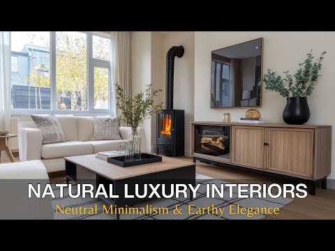 Видео: Естественная роскошь в интерьере | Гармония тёплого дерева, камня и современной мебели