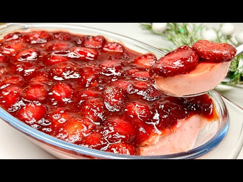 Видео: Вкусный домашний десерт, который я никогда не устаю есть. Без духовки! Никакого желатина!