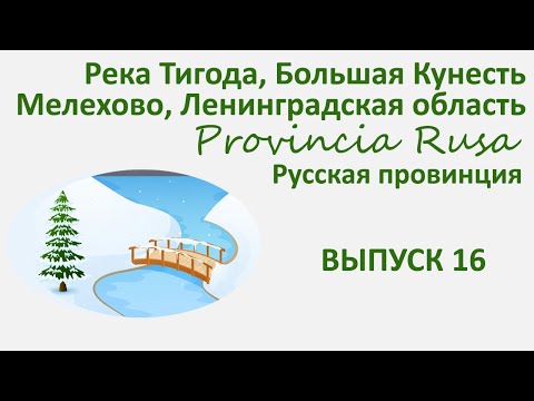 Видео: Большая Кунесть, Мелехово, река Тигода, Ленинградская область.  Provincia Rusa. Выпуск 16.
