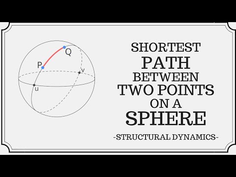 Видео: Кратчайший путь между двумя точками на сфере