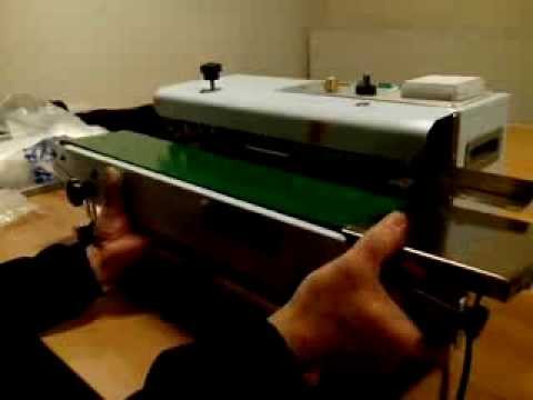 Видео: Конвейерный запайщик DBF-900: перевод из горизонтального в вертикальное положение