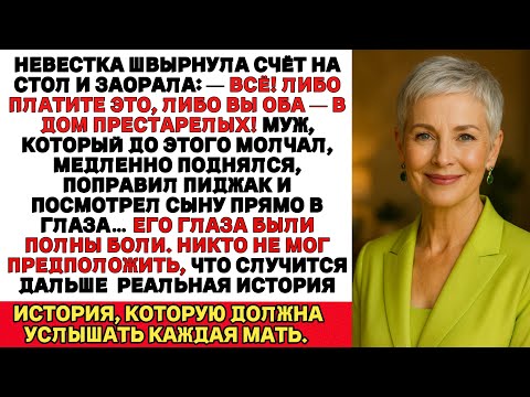 Видео: Я ПЛАКАЛА, ЧИТАЯ Невестка велела нам идти в дом престарелых Но поступок мужа потом поверг всех в шок