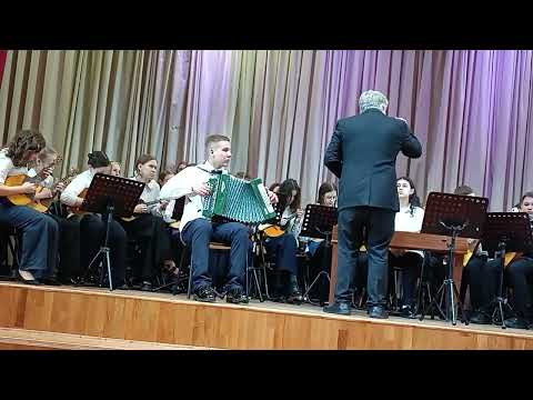 Видео: Е. Дербенко "Гармонист играет твист" гармонь с оркестром