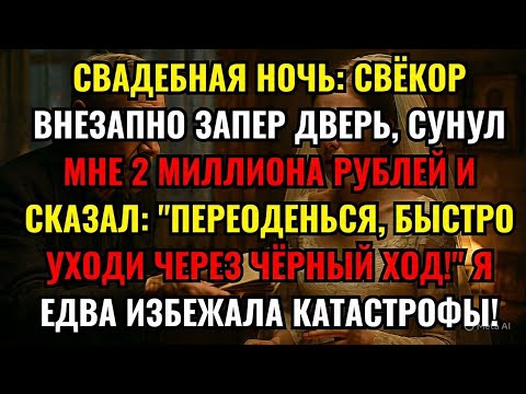 Видео: СВАДЕБНАЯ НОЧЬ: СВЁКОР ВНЕЗАПНО ЗАПЕР ДВЕРЬ, СУНУЛ МНЕ 2 МИЛЛИОНА РУБЛЕЙ И СКАЗАЛ: "ПЕРЕОДЕНЬСЯ...
