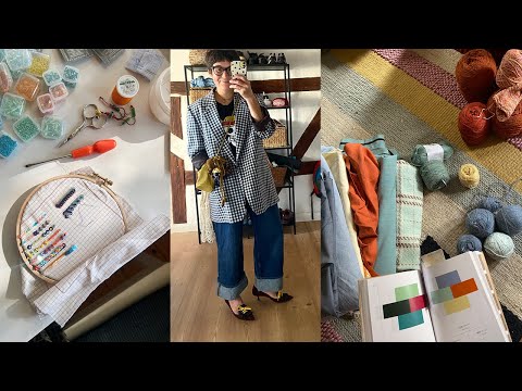 Видео: Вышивка, вязание, шитье 🧶 Готовые работы и процессы лета 🧶