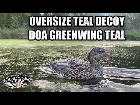 Видео: Крупногабаритная приманка для бирюзового цвета | DOA Greenwing Teal