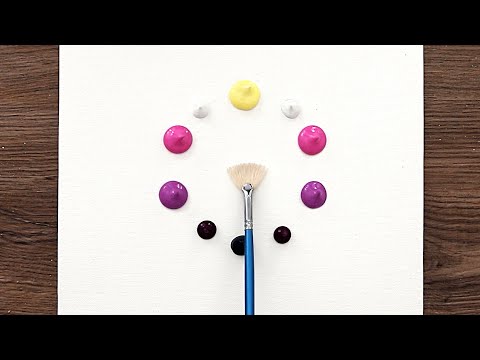 Видео: Картина «Волшебный лес» | Расслабляющая картина акрилом #552