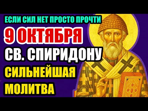 Видео: ПОКА НЕ ПОЗДНО- ПОСЛУШАЙ МОЛИТВУ СВЯТОМУ СПИРИДОНУ- ИЗБАВШЬСЯ ОТ ДОЛГОВ И БЕДНОСТИ!