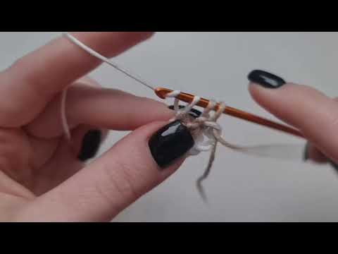 Видео: резинка тунисским крючком