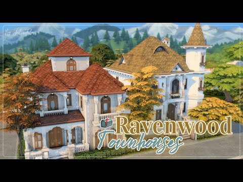Видео: Таунхаусы Вранбурга🔑│Строительство│Ravenwood Townhouses│SpeedBuild│NO CC [The Sims 4]