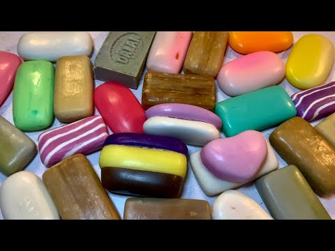 Видео: Asmr soap cutting/Satisfying video/Relaxing video/Резка обмылков