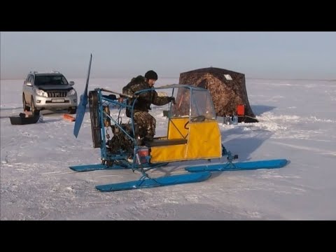 Видео: Аэросани Двигатель Буран! Дядя Витя золотые руки!