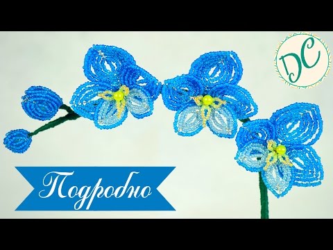 Видео: Как Сделать Орхидею Из Бисера?! Для Начинающих!