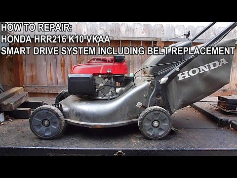 Видео: Как отремонтировать систему интеллектуального привода Honda HRR216 K10 VKAA Self Propel