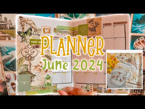 Видео: оформление ежедневника на июнь 2024 · bullet journal · plan with me✎