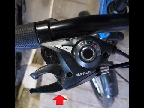 Видео: #Велосипед замена ручки тормоза в 7-ми скоростном моноблоке NAMELESS (SHIMANO)