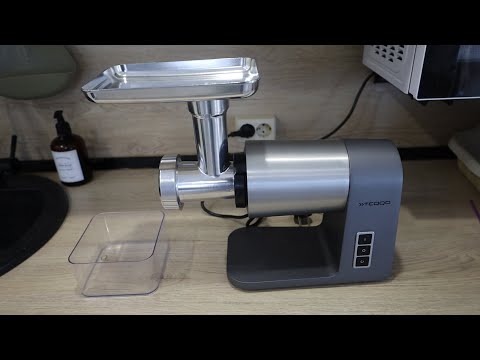 Видео: Обзор мясорубки электрической TEQQO Grindmaster