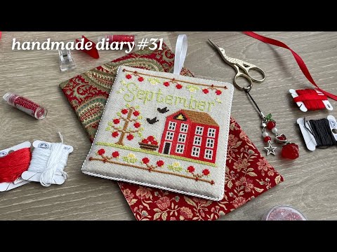 Видео: Мой рукодельный дневник №31. Country Cottage Needleworks: сентябрь. Оформление вышивки в пинкип.