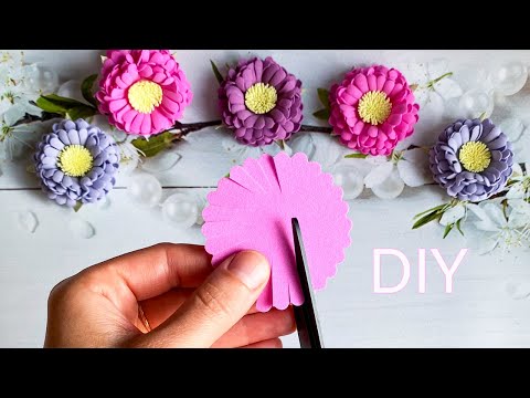 Видео: Резиночки из фоамирана Цветы из фоамирана на резинке заколке Foam flowers hair accessories
