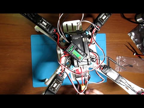 Видео: Квадрокоптер F450. Часть 2. Сборка электроники