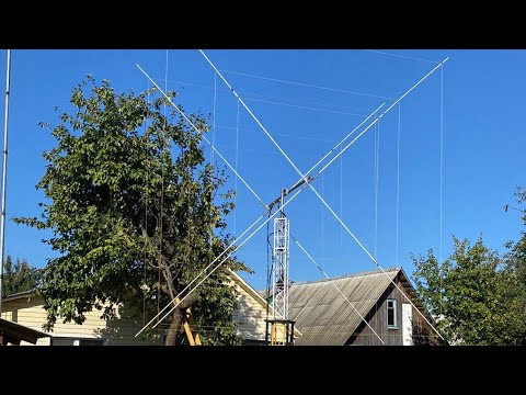 Видео: Изготовление мачты часть 8, стыковка секций, homemade antenna mast. 2 element Cubical Quad Antenna